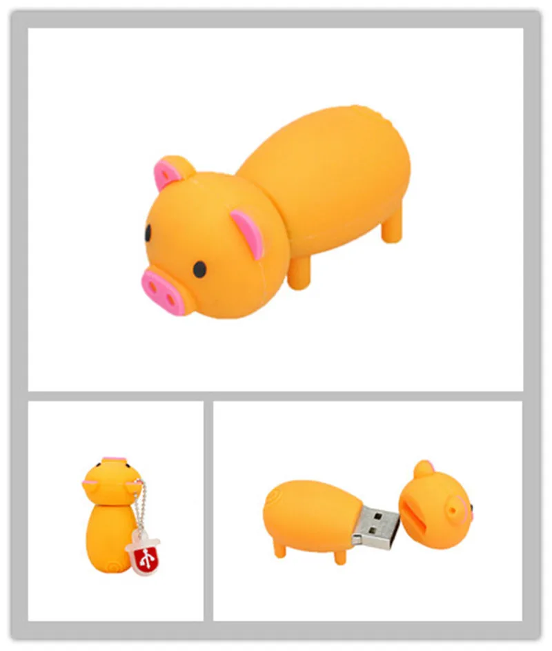 Высокая скорость! Милый мультяшный usb флеш-накопитель с поросенком флешка 4 ГБ 8 16