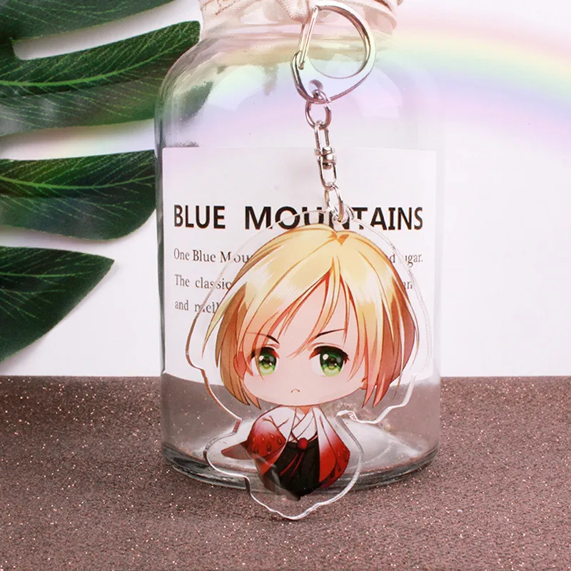 Брелок для ключей с изображением персонажей аниме YURI on ICE японский мультяшный