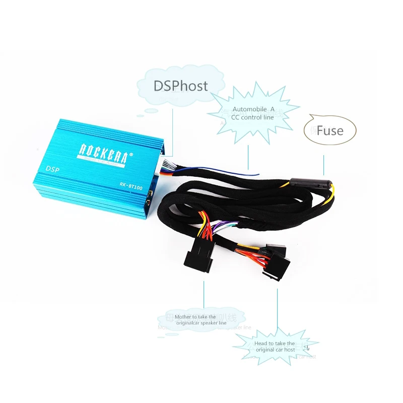 Автомобиль DSP цифровой усилитель Hi-Fi аудио сабвуфера плеера усилители Bluetooth с высоким Мощность