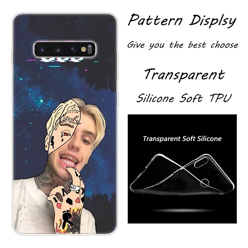 Горячая Распродажа, мягкий силиконовый чехол Lil Peep Rap Hip для samsung Galaxy S10 S9 S8 Plus S7 Edge A6 A8 Plus A7 A9 A5, Модный чехол