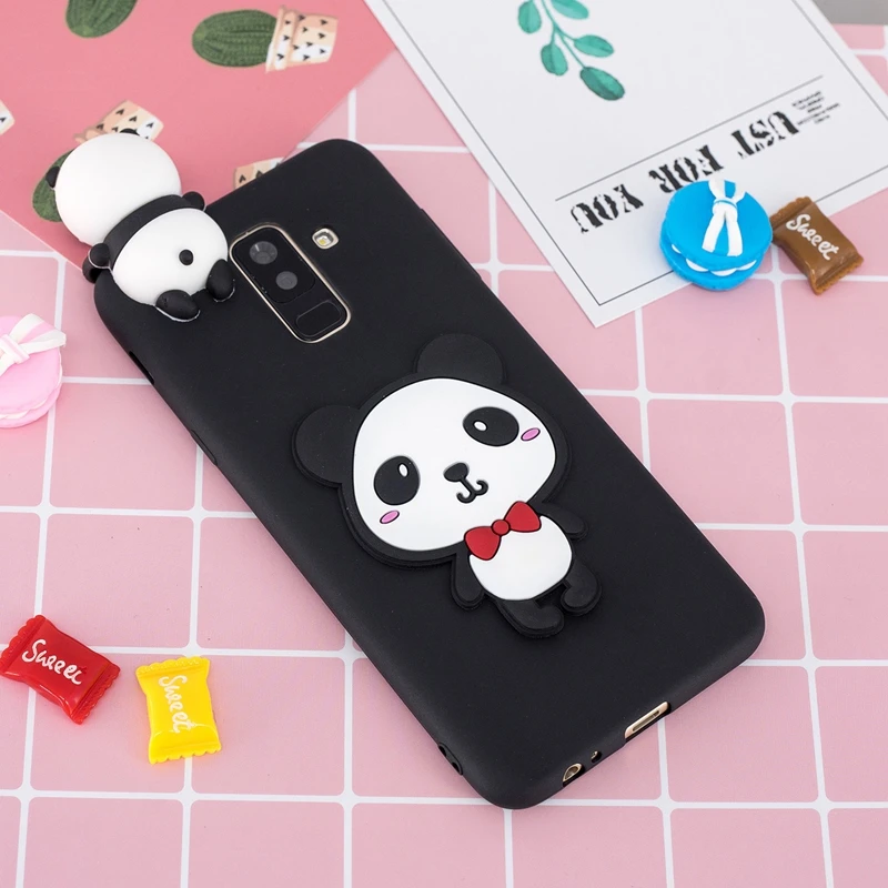 Silicone Case For Samsung A6 2018 Cute Toys 3D Unicorn Phone Plus Bumper Cover Galaxy |