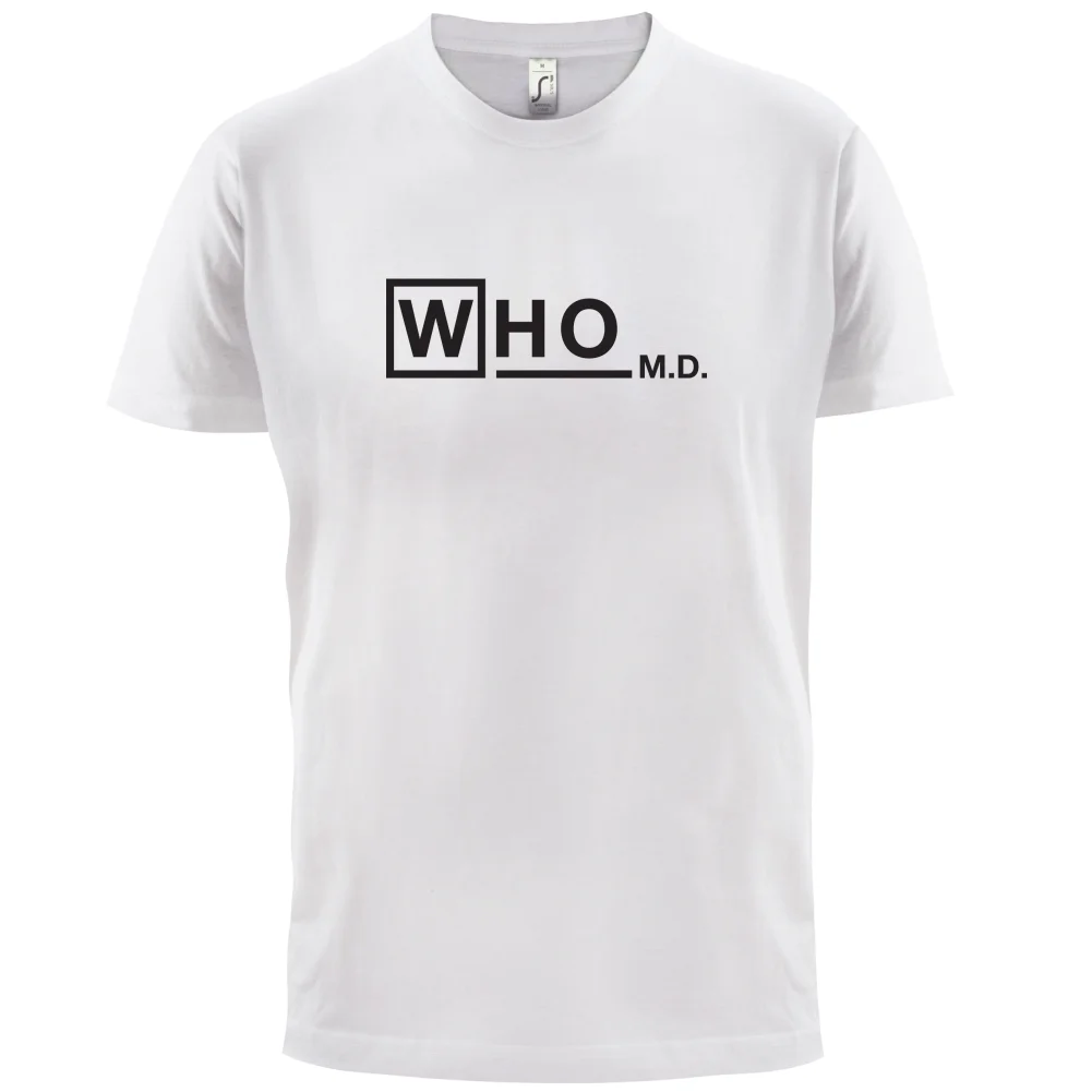 Who M.D-Мужская футболка-Doctor/House/Doctors/TV/Gift-sMans уникальная хлопковая футболка с