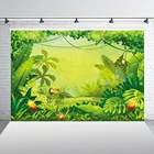 Сафари джунглей фон для фотосъемки с изображением Днем Рождения фон баннер, хороший подарок на день рождения фон XT-6713