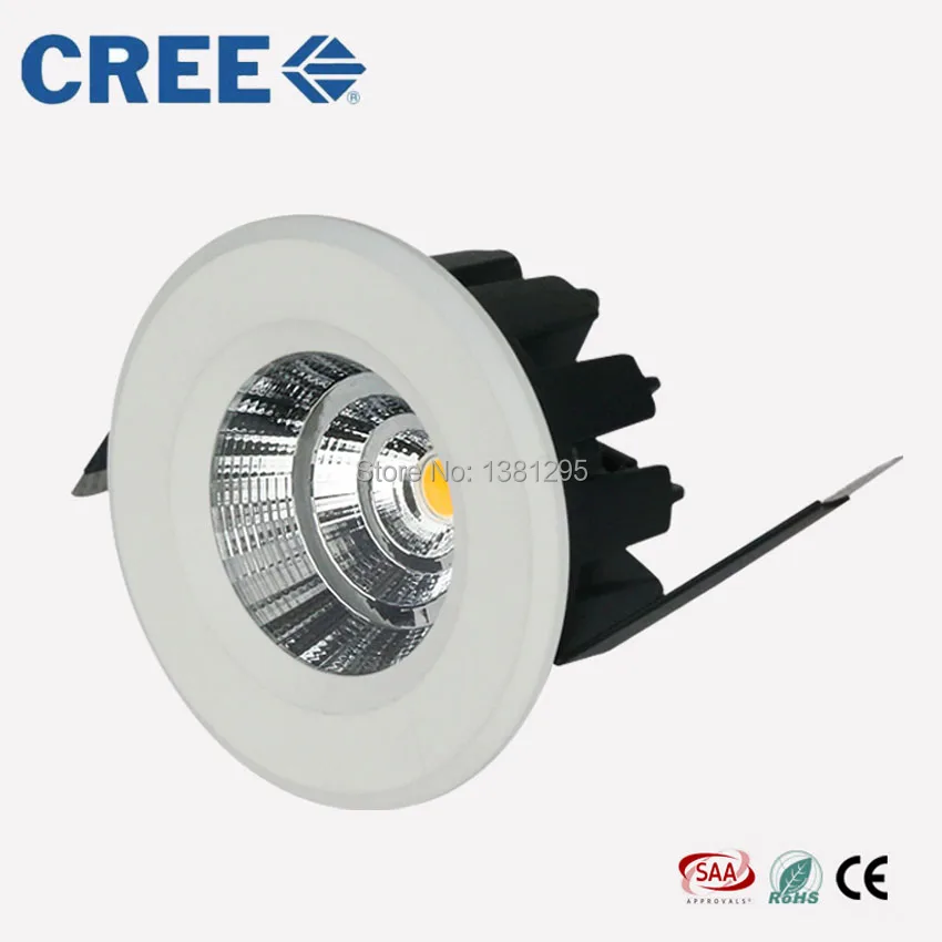Светодиодный светильник с COB матрицей CREE 5 Вт 7 9 регулируемой яркостью теплый