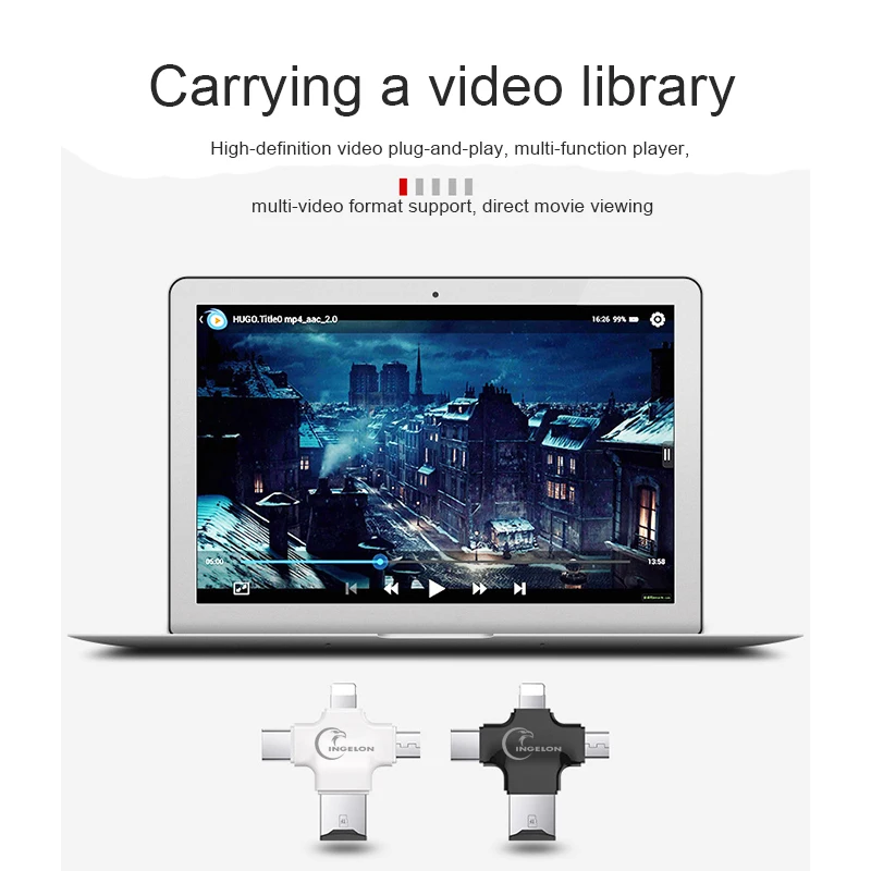 Ingelon кард-ридер USB 2 0 SD/Micro SD TF OTG Смарт- карта памяти адаптер для ноутбука Тип C