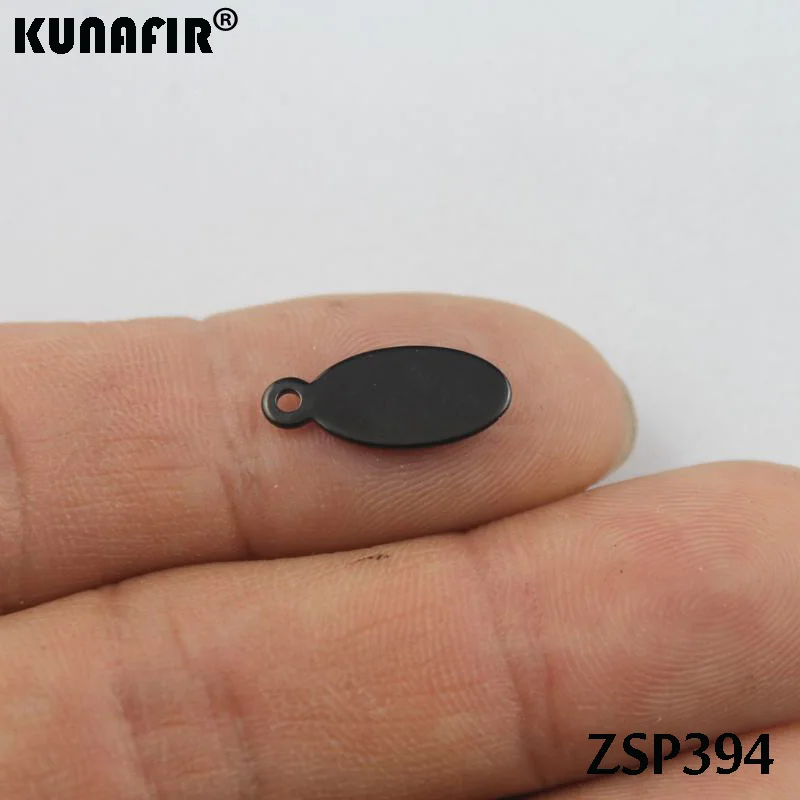ZSP394 black color С лазерной гравировкой логотипа покрытием цвета метки из нержавеющей стали этикетки ювелирные изделия вкладки части аксессуары 50-500 шт./лот некоторые стили - Цвет: ZSP394 black color