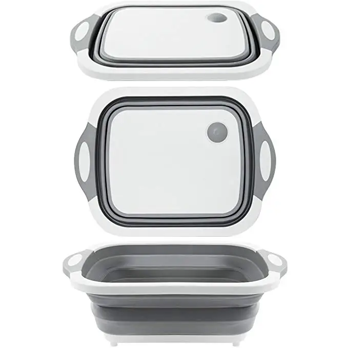 Складная доска для резки посуды и нарезки мойка с собственной вилкой дренажа