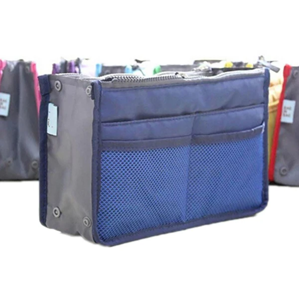 Royalblue Женская косметичка, большая косметичка, органайзер, вставка, сумочка, многофункциональная, женская косметичка, дорожные сумки для хранения - Цвет: Royalblue