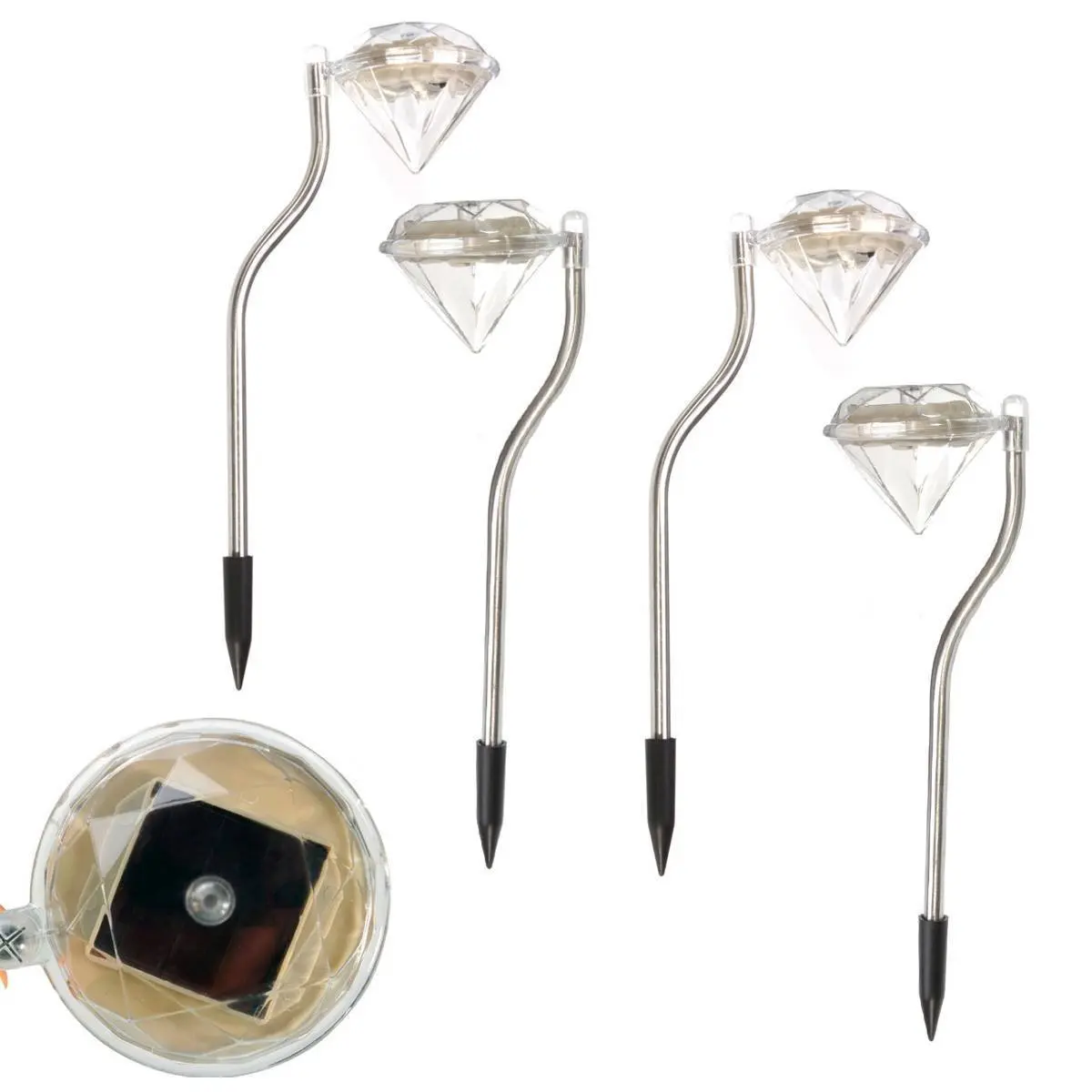 Открытый украшения солнечной энергии алмаз лампа лужайке в саду красочные двор