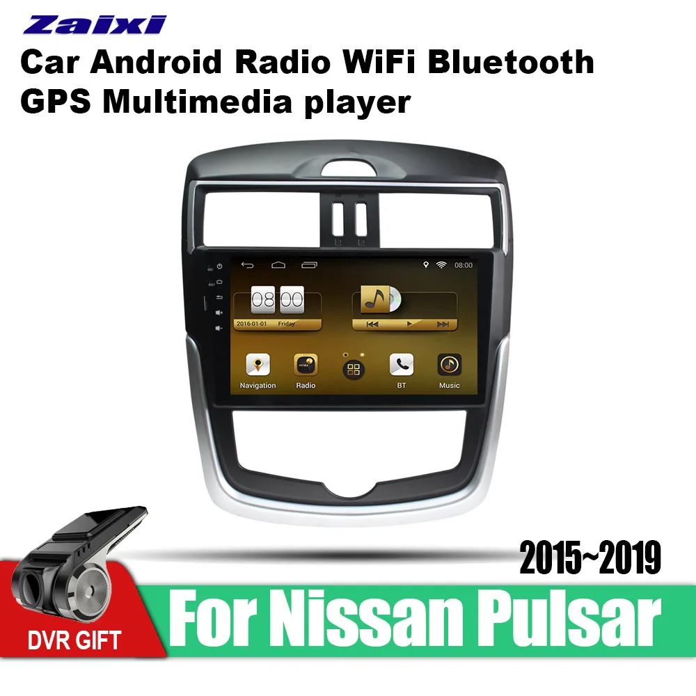 Standard machine ZaiXi Android автомобильный gps; Мультимедийный проигрыватель для Nissan Pulsar C13~ автомобильный навигатор Радио Видео Аудио Автомобильный плеер Bluetooth - Цвет: Standard machine