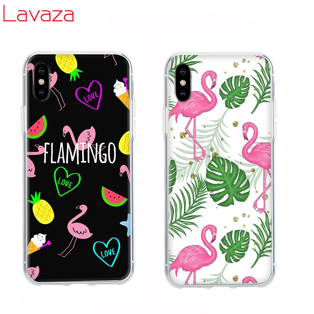 Lavaza чехол для Apple iPhone 6 6s 7 8 Plus X 5 5S SE XS Max XR Фламинго чехлы | Мобильные телефоны и