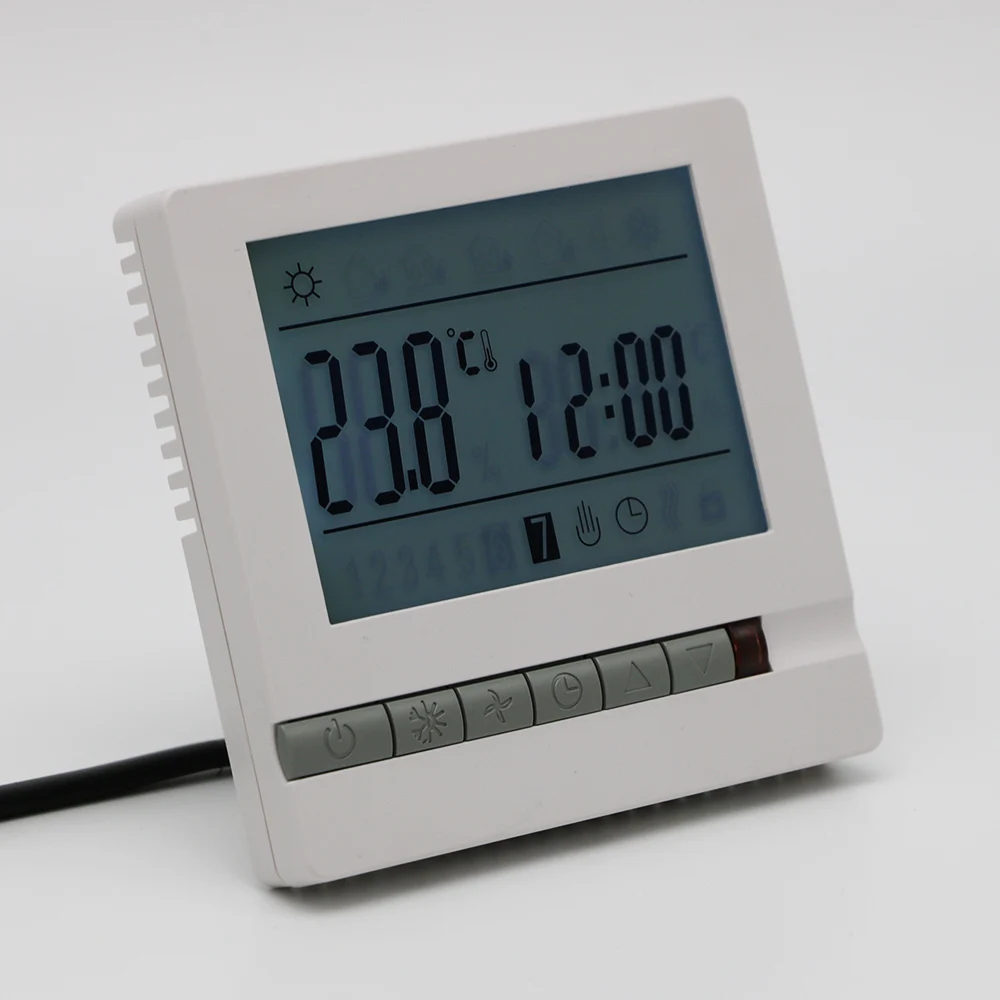 MINCO HEAT MK605W 220V 3A регулятор температуры водонагревательного газового котла для NC без привода lcd Еженедельный программный контроллер