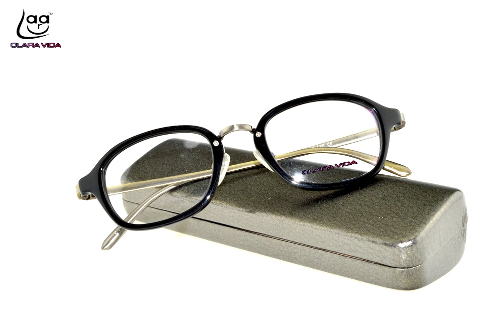 Gafas Clear Vida ручной работы овальные ретро с дужками из алюминиевого магниевого