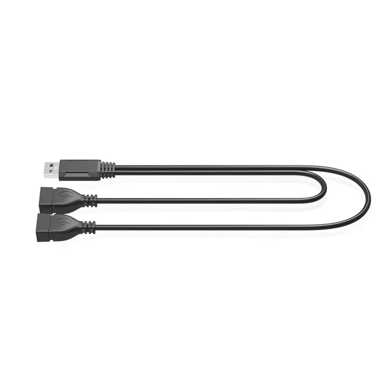 Uverbon Быстрый USB2.0 УДЛИНИТЕЛЬ Мужской до 2 Женский кабель для синхронизации данных кабель для зарядки USB разветвитель для ноутбука настольный компьютер, принтер жесткий диск