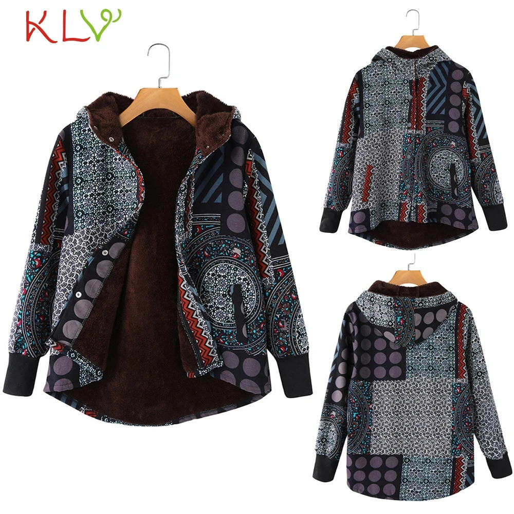 

Women Jacket Winter Hooded Pockets Vintage Oversize Long 2020 Plus Size Ladies Chamarra Cazadora Mujer Coat For Girls 18Oct24