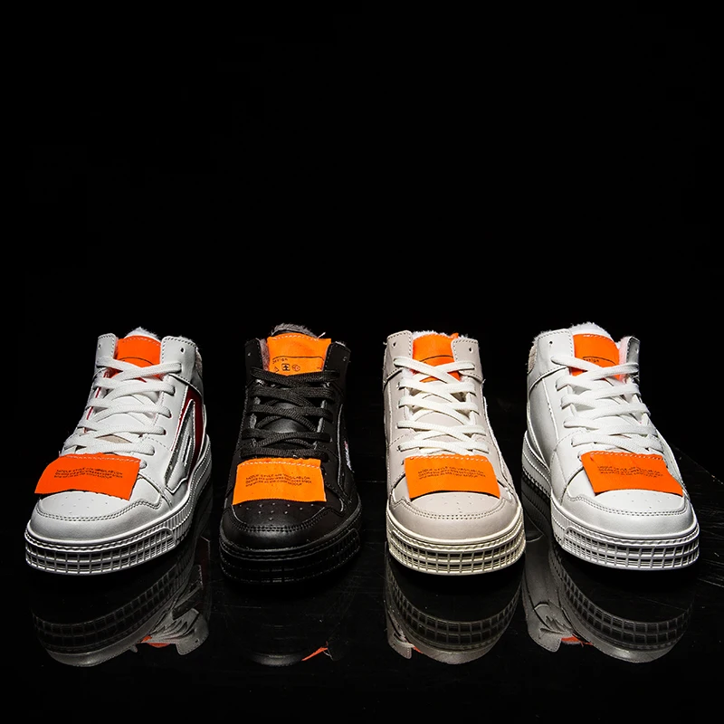 

New Arrival Fashion High Top Skateboarding Shoes Men Trainers Lace-Up Breathable Warm Casual Sneakers Men Size 39-45 Mocasines