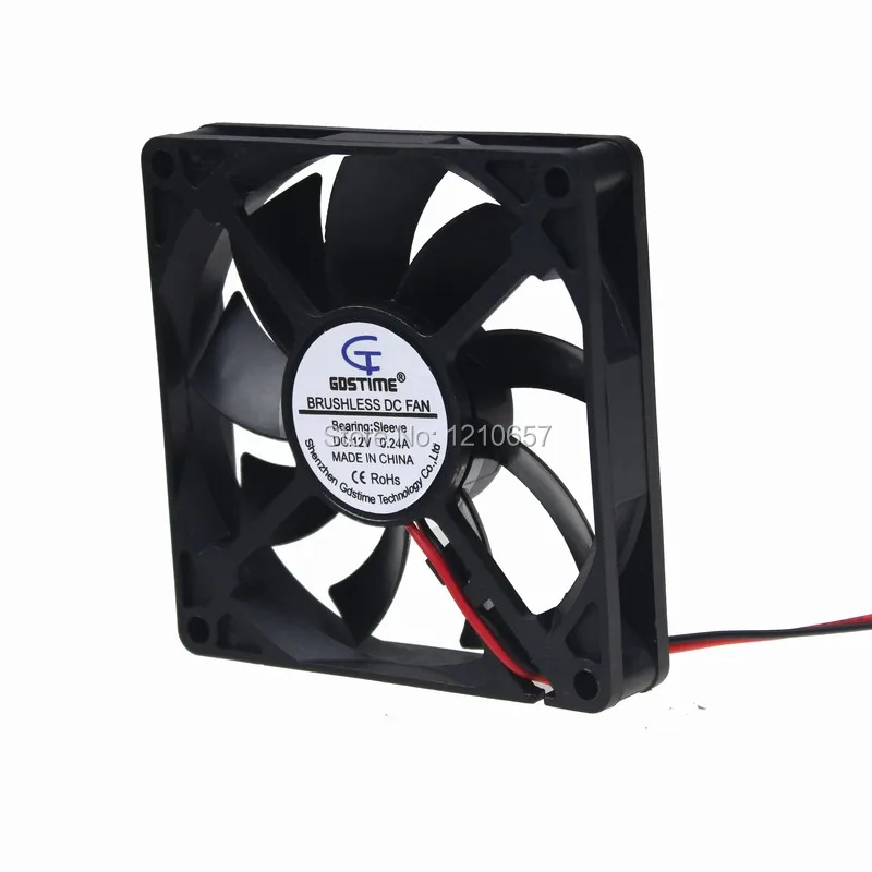 10 шт./партия Gdstime 8 см 80 мм 80x80x15 DC 12 В 2Pin 2510 коннектор компьютерный чехол теплоотвод
