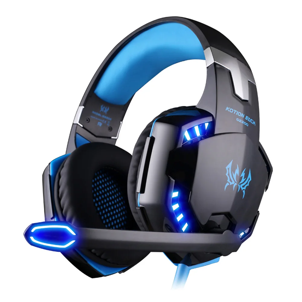 Игровые наушники KOTION G2200 профессиональные игровые стерео повязка игры гарнитуры