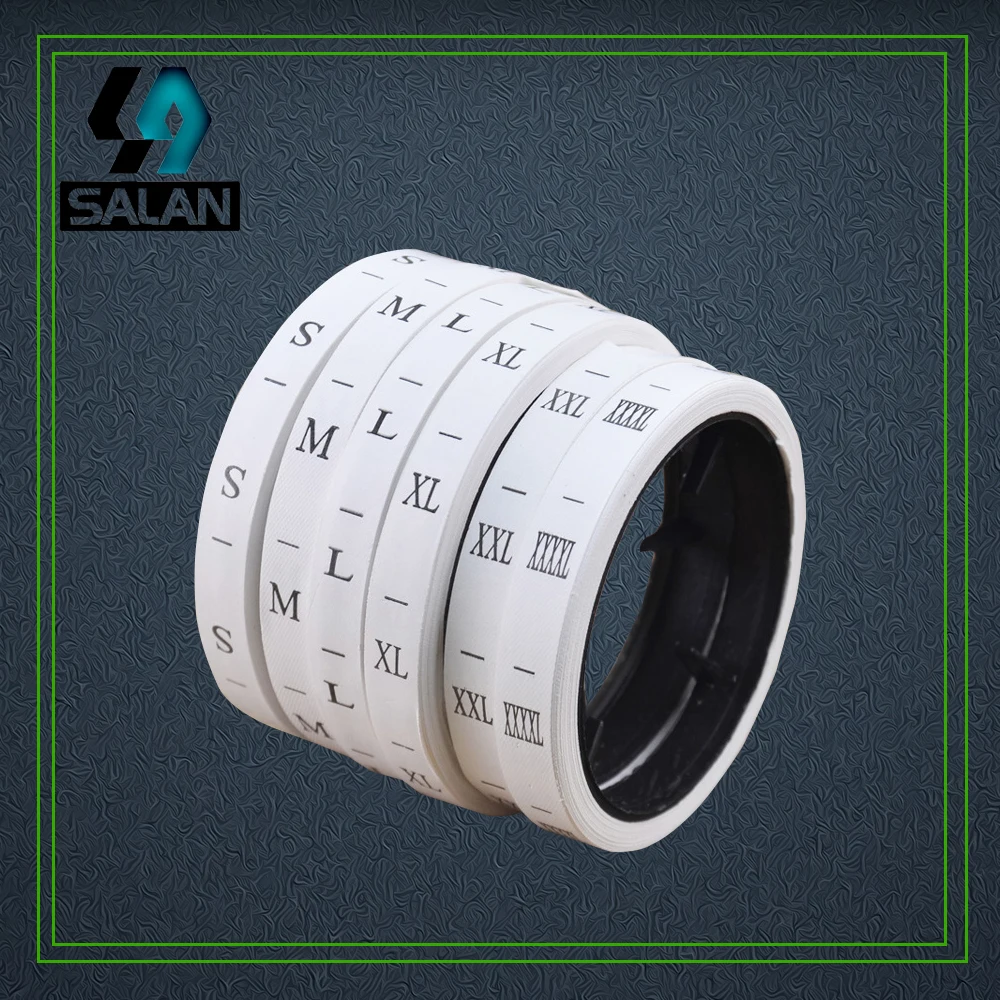 Оптовая продажа в наличии Синтетическая лента размер печати этикетки для одежды