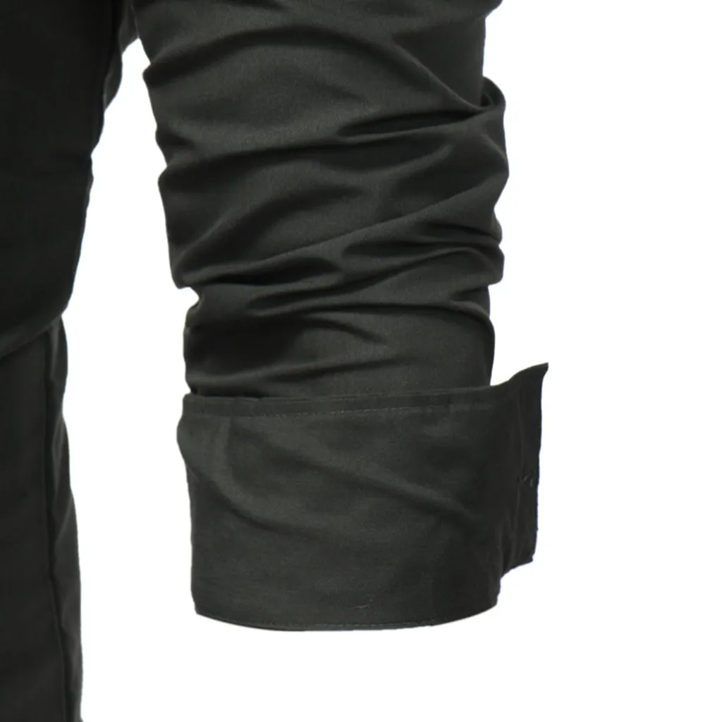 Feitong S~ 2XL мужские рубашки хлопковая блузка мягкого силуэта с длинным рукавом Осень Лето Повседневный Топ Блузка Рубашки мужские деловые рубашки