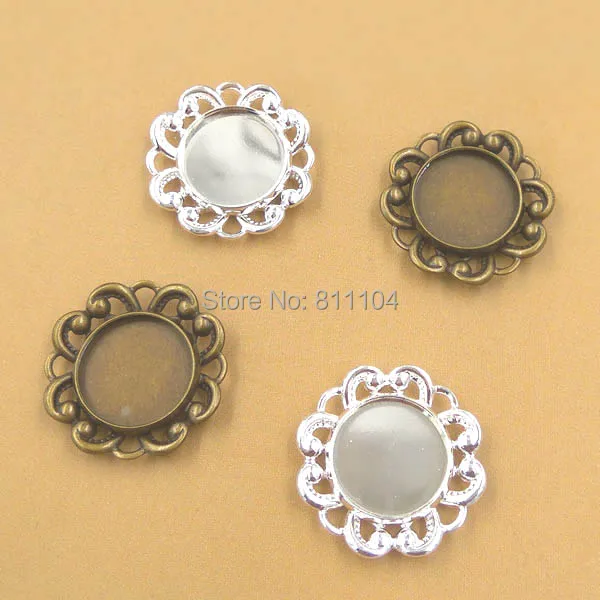 Основа для подвесок из филигранной ткани 12 мм | Украшения и аксессуары