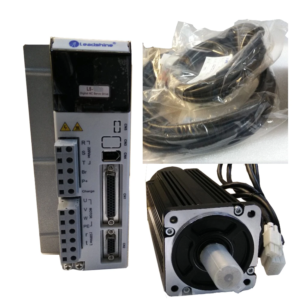 Leadshine 400 Вт servo двигатель и драйвер с тормозом ACM6004M2E B0 L SS L5 400Z сервопривод