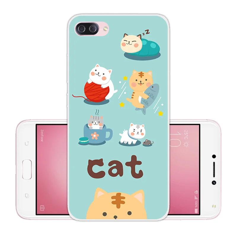 For Asus Zenfone 4 Max ZC554KL Soft TPU Transparent Silicone Pieces Back Cover for Slim Coque |