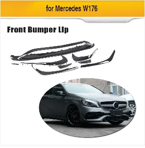 Автомобильный задний бампер диффузор спойлер с выхлопной для Mercedes Benz A Class W176 хэтчбек 4 двери 13-18 A45 AMG A180 A200 ABS