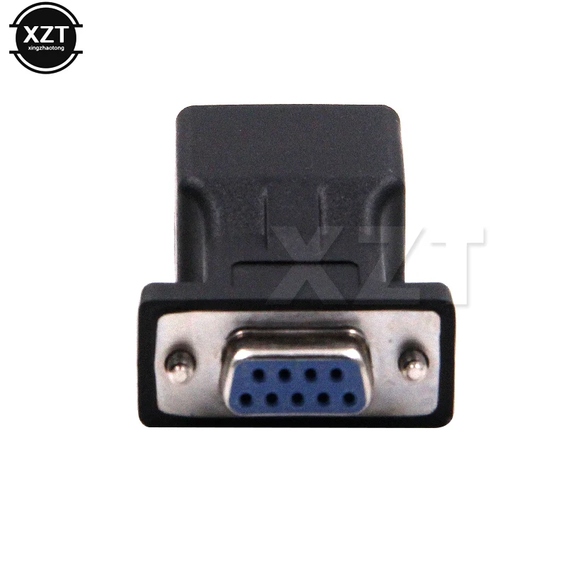 DB9 RS232 RJ45 переходник мама COM LAN Ethernet Новое поступление преобразователь порта
