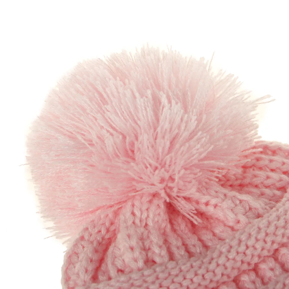 

XDOMI 2017 Fashion Autumn Winter Children Casual Hats pompom Beanies Cap Natural Fur Hat For Kids Boys Girls Warm Knitting Caps