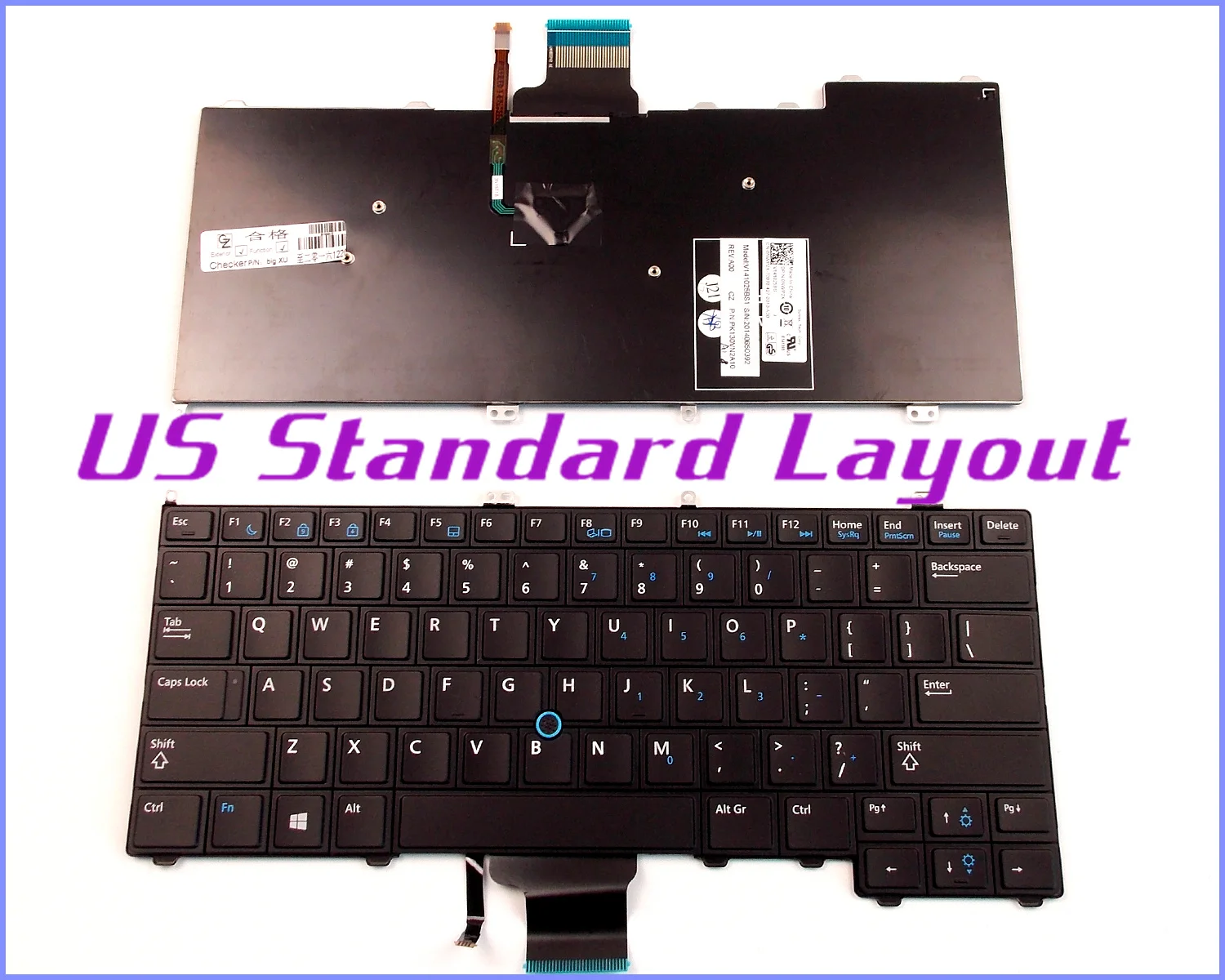 Клавиатура для ноутбука Dell Latitude 12 7000 E7440 E7240 RXKD2 8PP00|keyboard for dell|keyboard dell latitudedell latitude