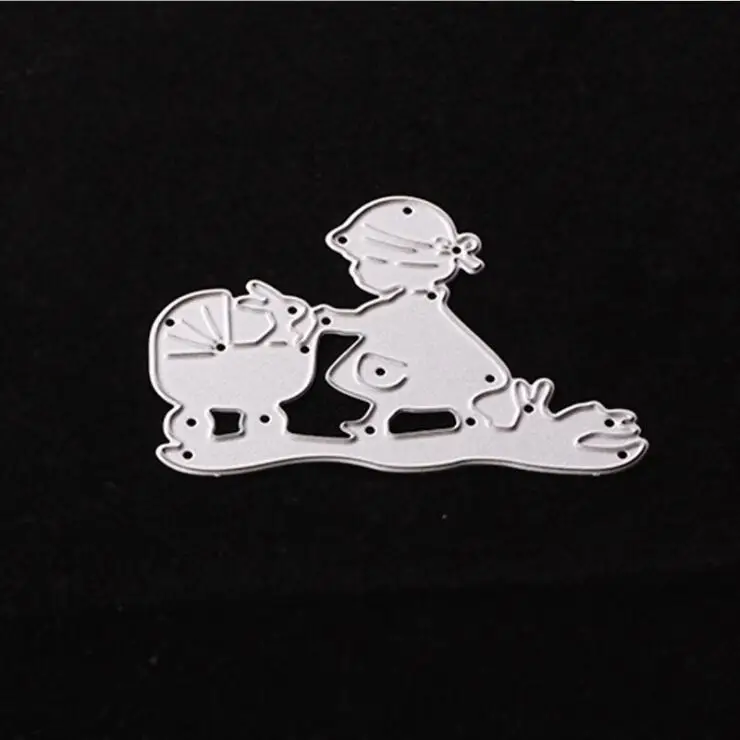 Motorcycle girl Metal Cutting Dies Stencils for Scrapbooking DIY Photo Album Embossing Folder Paper Decorative Supplies | Дом и сад