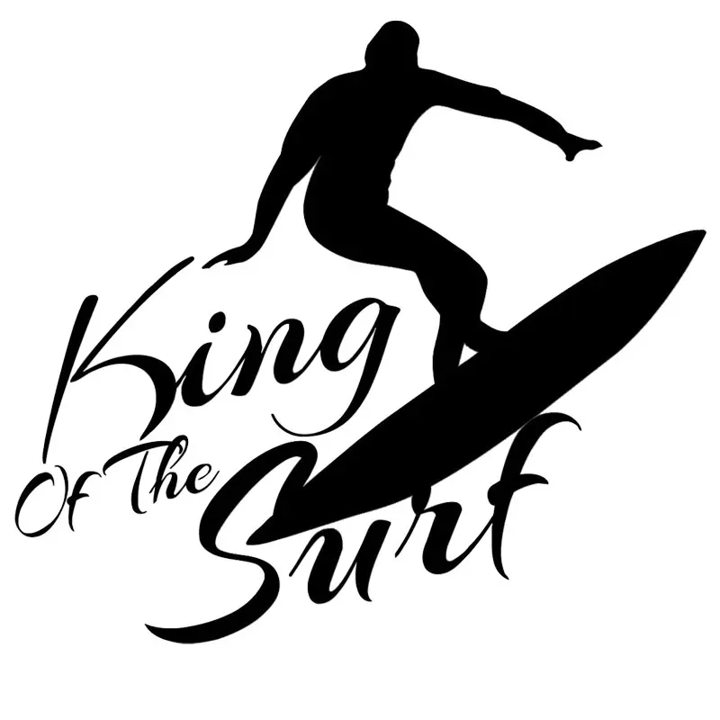 YJZT Wall Stickers King of the Surf Water Sports Extreme Mural Vinyl Decal 8SS2220 | Дом и сад
