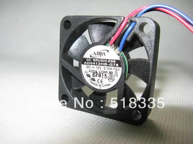 Оригинальный вентилятор охлаждения для ADDA AD0412HB G76 40*40*10 мм 4 см 4010 12В 0.1A|cooling fan|4010
