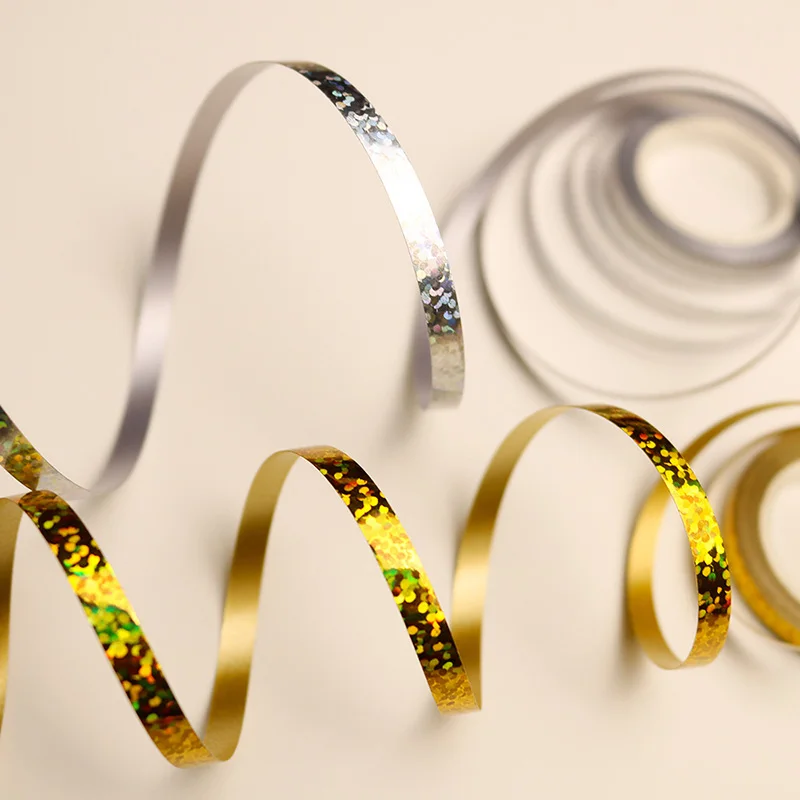 5 шт./лот лента для воздушного шара Лазерная Лента цветные Струны воздушных шаров