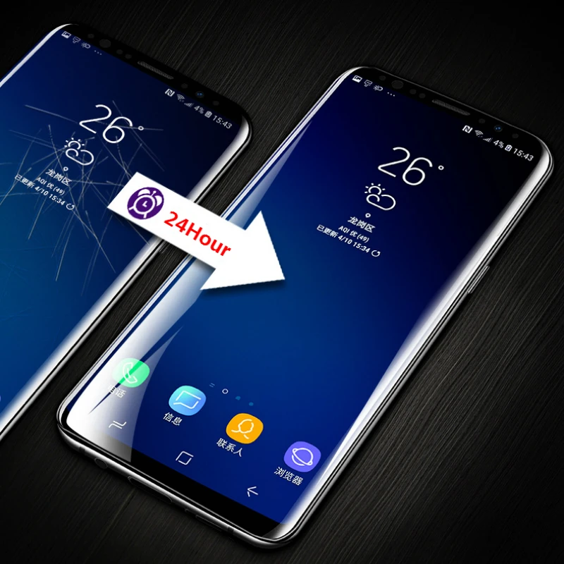 9D полное покрытие мягкая Гидрогелевая пленка для Samsung Galaxy Note8 Note9 S10 S8 S9 S7 S6 Edge Plus