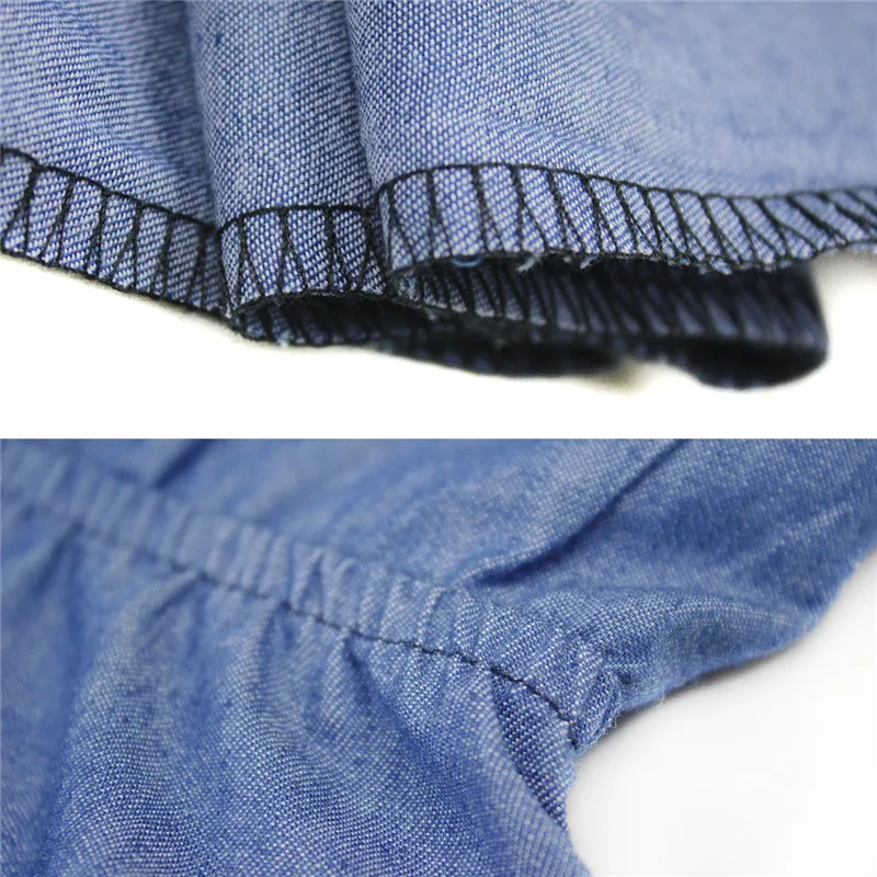 Женский джинсовый комбинезон с вырезом лодочкой свободные брюки до щиколотки