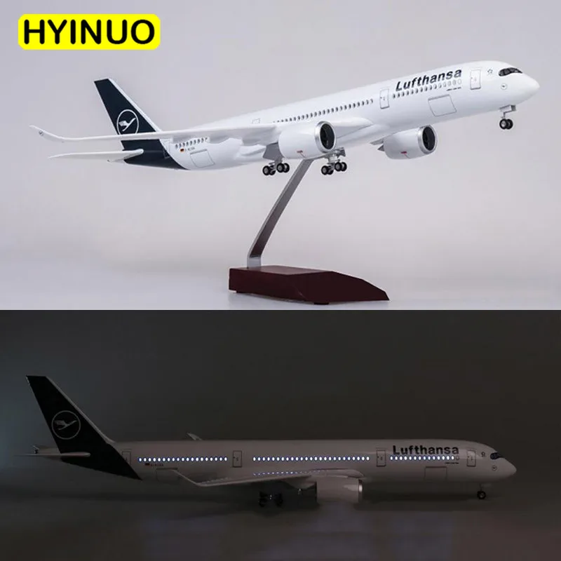 Модель самолета Lufthansa масштаб 1/142 47 см|Вертолеты самолеты корабли космическая
