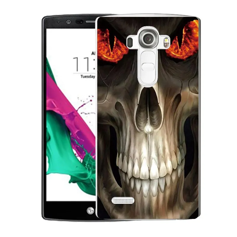 Qmswei ТПУ прозрачный чехол для телефона LG K3 K4 K5 K8 Мягкий Череп Защитный пиратский