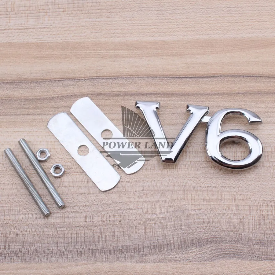 Универсальный Fit автомобилей укладки 3D из металла V6 логотип автомобиля грузовика