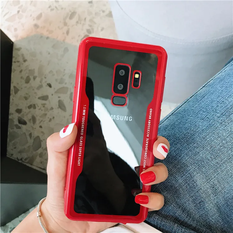 Чехол S9 Plus J3 J5 J7pro чехол с имитацией стекла для телефона Samsung S8 S7 Note 9 Note8 5 ТПУ Рамка