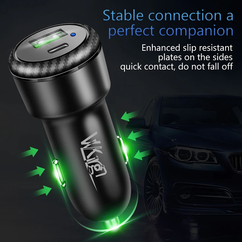 VVKing USB PD type C быстрое автомобильное зарядное устройство 36 Вт Быстрая зарядка 3,0 Для huawei samsung LG Xiaomi OnePlus DASH/SCP/FCP/AFC USB Автомобильное зарядное устройство