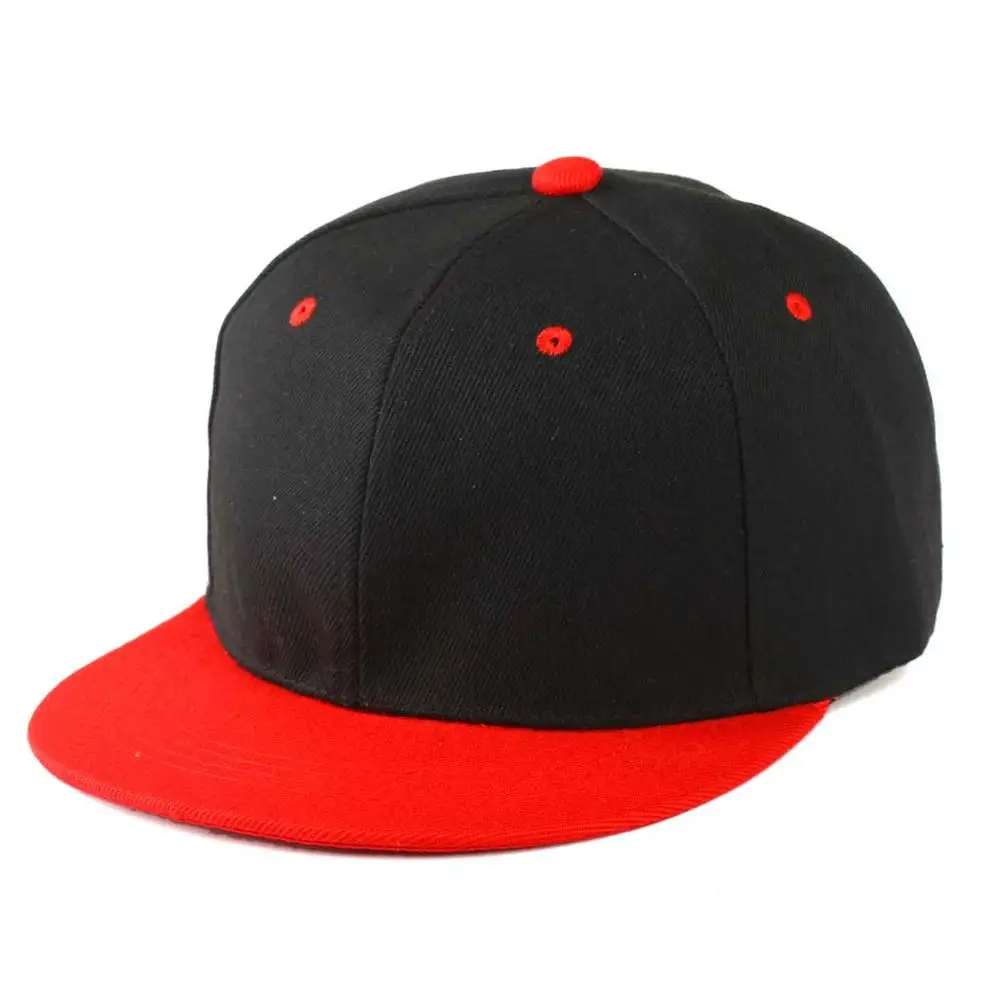 black and red Детская шапка с именем сына, детская шапка на заказ, 3D стежка, Снэпбэк, шапки с вышивкой, детские бейсболки для мальчиков на плоской подошве - Цвет: black and red