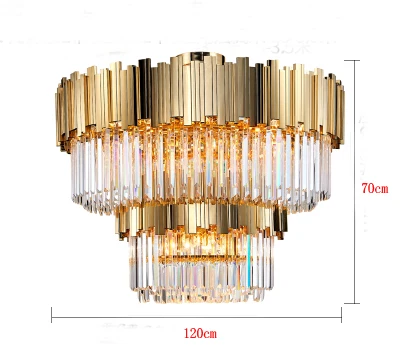 Width 120cm H70cm Phube светильник ing золотого цвета с украшением в виде кристаллов потолочный светильник роскошные современные Спальня светодиодный плафоны Lustres De Cristal дома Освещение в помещении настенные светильники - Цвет корпуса: Width 120cm H70cm
