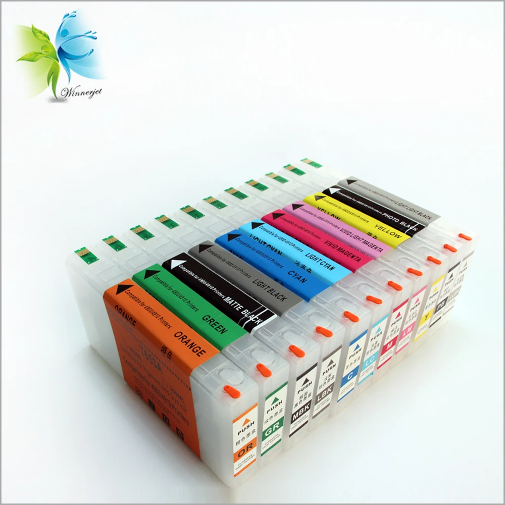 Winnerjet Лучшая цена многоразовый картридж с чипом автоматического сброса для epson