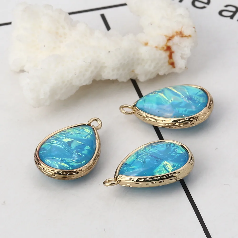 DoreenBeads Подвеска из меди и смолы AB радужного цвета Подвески Аврора боролис