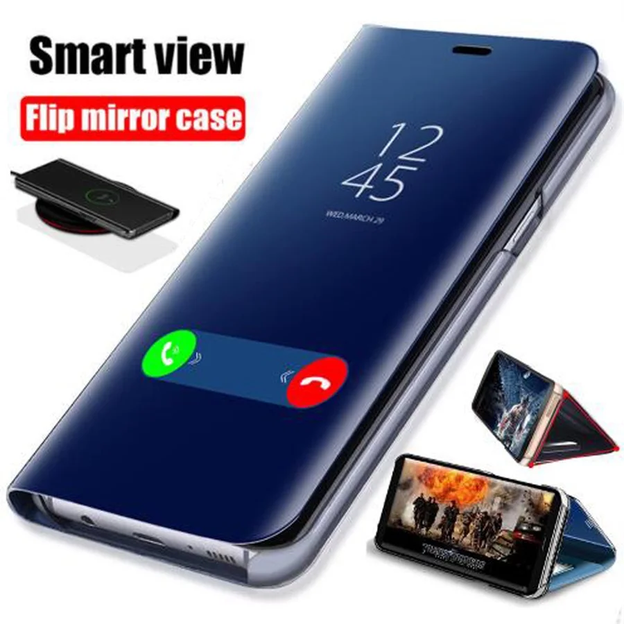 Чехол для samsung Galaxy S10 S8 S9 плюс S7 край S6 примечание 9 8 5 A7 A6 A9 A8 J4 J6 J8 2018 M10 M20 умный