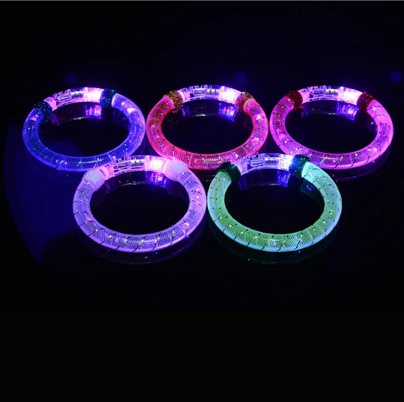 Acrylic Color Glow Bracelet Bubble LED Flash Bar Concert Event Props Use for Concerts Parties Bars Activity | Новизна освещения