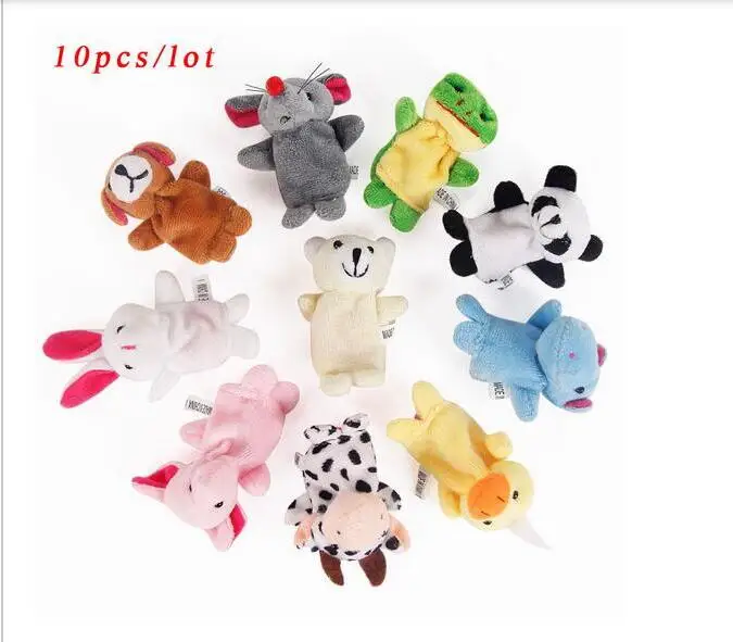10 шт./лот Рождественская мини плюшевая детская игрушка животные семейный набор