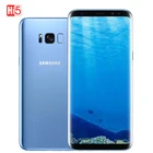 Разблокированный оригинальный телефон Samsung Galaxy S8 G950U, SnapdragonG950F Exynos, 4 Гб ОЗУ 64 Гб ПЗУ, экран 6,2 дюйма, Восьмиядерный процессор, на базе Android, сканер отпечатка пальца, 12 МП